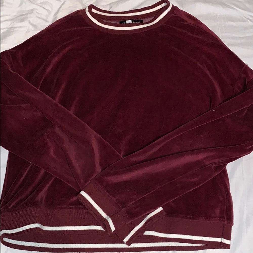 Velvet sweater